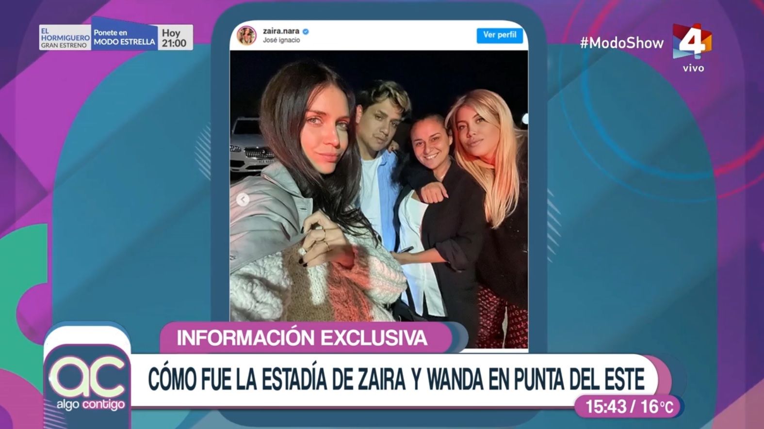 Informaci N Exclusiva C Mo Fue La Estad A De Wanda Y Zaira Nara En