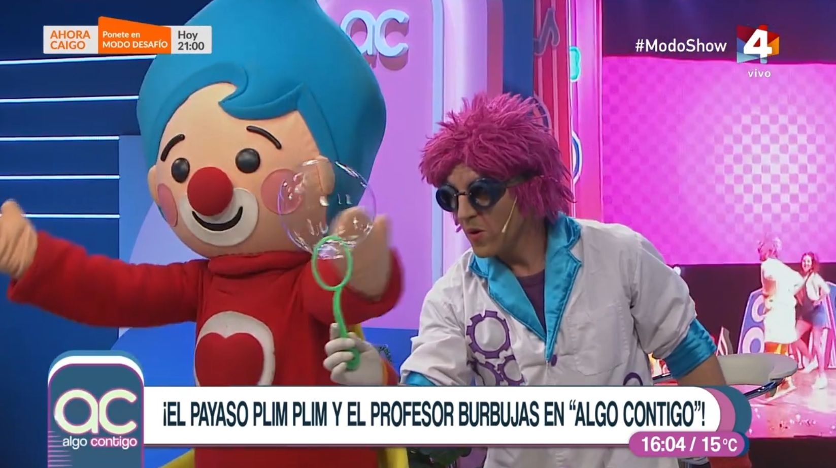 El Payaso Plim Plim Y El Profesor Burbujas Revolucionaron El Estudio De