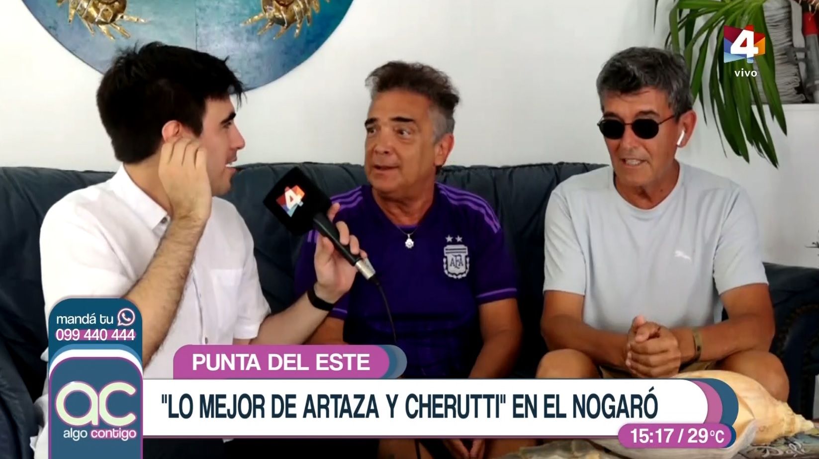 Algo Contigo Nito Artaza y Miguel Ángel Cherutti en Punta del Este