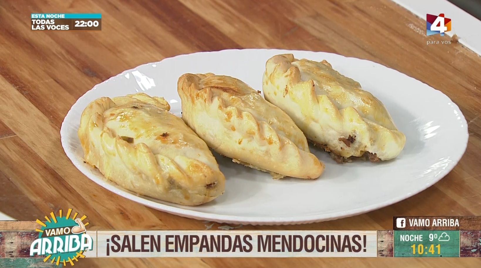 Empanadas mendocinas en la cocina de Vamo Arriba